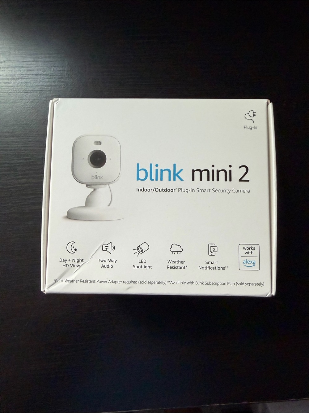 Blink Mini 2 Indoor/Outdoor Smart Security Camera - White